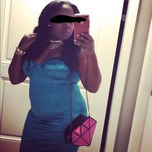 Turquoise Dress - New Years- Birthday Dress - Blue